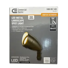 Lspm-7wd005 Commercial Electric 7w 550 Lumens Bronze Integrated Led Landscape Flood Light