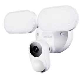 Conico 763231332684 3m Security Floodlight Camera With Motion-activated Lights Smart Alarms