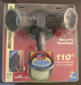 Ms20c Cooper Lighting Regent Motion Activated Security Floodlight - New
