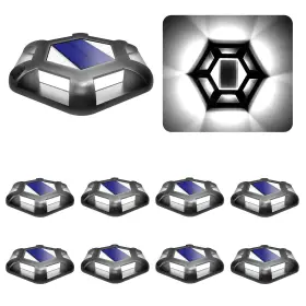 Ts-g7008 Crepow Solar Dock Lights Driveway Deck - 8 Packs Waterproof 1200mah Outdoor L