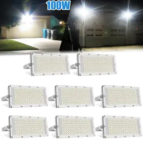 100w Cutever 077400381787 Model Spotlight Garden Led Flood Outdoor White Fixtures Light Lamp Cool 8x