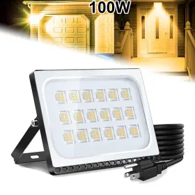 100w Cutever 083651664913 Led Flood Light Warm White Outdoor Spotlight Garden Yard Lamp With Us Plug 100w Cutever 083651664913 Led Flood Light Warm White Outdoor Spotlight Garden Yard Lamp With Us Plug