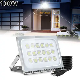 100w Cutever 083651700826 Led Flood Light Cool White Outdoor Spotlight Garden Yard Lamp With Us Plug 100w Cutever 083651700826 Led Flood Light Cool White Outdoor Spotlight Garden Yard Lamp With Us Plug