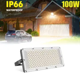 100w Cutever 083651808652 Led Flood Light Warm White Outdoor Spotlight Garden Street Yard Lamp