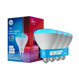 93131795 Cync Ge Br30 Led Smart Light Bulbs Indoor Floodlight Bulb Color Changing Ro