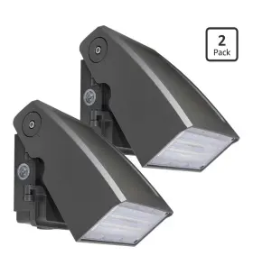 Daks-wp-30d-pc-2 Dakason 2-pack 30w Led Wall Pack Dusk-to-dawn Photocell Security Light 5000k