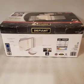 Defiant 016963359093 270-degree White Outdoor Led Dusk To Dawn Wired Motion Security Light