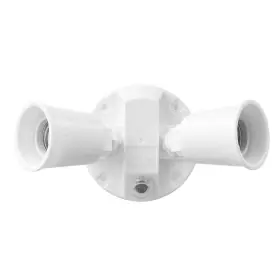 Defiant 058219937044 Dusk-to-dawn Activated Wired Outdoor 2-head Security Flood Light White