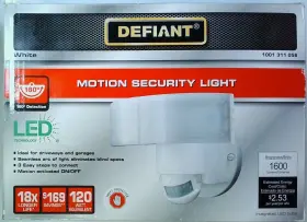 Dfi-5982-wh Defiant 1001311056 Led Motion Security Light Theft Protected