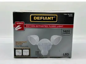 1009195267 Defiant Nibdefiant Maxdetect 240 Led Flood Light 1400 Lumens Motion Activated White