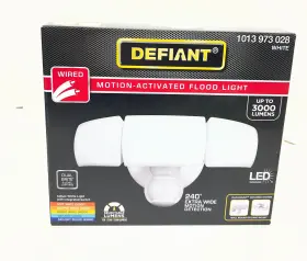 1013973028 Defiant Maxdetect 240 White Motion Outdoor Led Flood Light 3000 Lumens 5cct