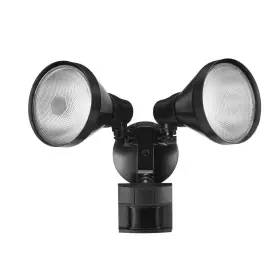 17000162 Defiant Par 180 Degree Black Motion Sensor Wired Outdoor 2 Head Flood Light