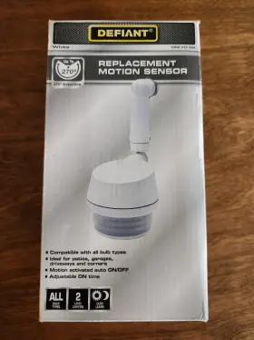 4351912543 Defiant 270 Degree Replacement Motion Sensor In White