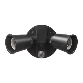 Defiant 445017571502 Par Black Dusk-to-dawn Activated Wired Outdoor 2-head Security Flood Light