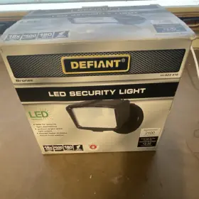 623-918 Defiant Led Flood Light Bronze 2100 Lumens Outdoor Weather Resistant