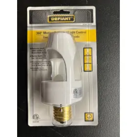 8365c2cb-da3b Defiant 360 Degree Indoor Motion Light Control Universal E26 Base All Bulb Types