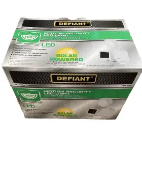 Defiant 873046008268 Motion Security Led Light Solar Powered Nib