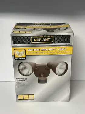 990230 Defiant 270 Degree Inch Outdoor/indoor White Motion Security-light -100 Feet Detection