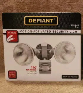 Df-5408-gr Defiant 110 Degree Detection Outdoor Motion Activated Security Light