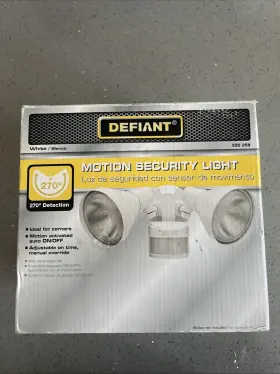 Dfi-5424-wh Defiant 270 Degree Outdoor White Motion Security Light Open Box