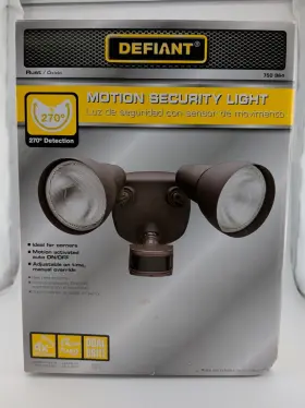 Dfi-5718-rs-d Defiant 270 Degree Outdoor Motion Security Light Bronze/rust -750964-no Bulb-nib