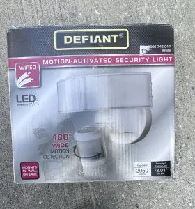 Dfi-5983-wh-h Defiant Motion-activated Security Light 180 Detection Led