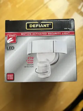 Dfi-5985-wh Defiant 270 Degree White Led Motion Sensor Outdoor Security Light