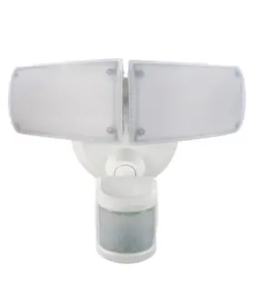 Dfi-5997-wh Defiant 180 White Motion Activated Outdoor Integrated Led Twin Head Flood Light