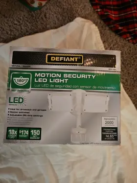 Mst18920lwdf Defiant Detect 180 5000k White Motion Activated Outdoor Integrated Led Twin-head