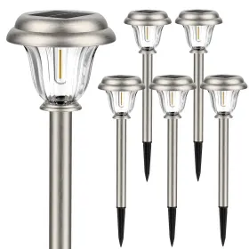 X-a115z6pss Deraysion Solar Lights Outdoor Waterproof Brushed Stainless Steel Color