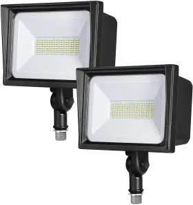 Dewenwils 616430141789 2-pack Outdoor Adjustable Knuckle Mount Led Security Light 5000k