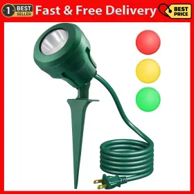 B07mc27jn3 Dewenwils Outdoor Spotlight Stake Plug In 400lm Halloween Landscape Floodlight