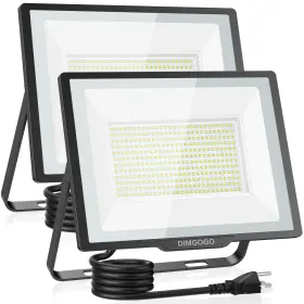 Ffd240-2 Dimgogo 2pack 240w Flood Lights Outdoor 28800lm Led Work Light With Plug 6500k