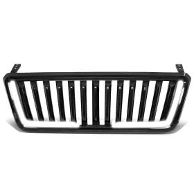 Grf-lb-012-bkz Dna Motoring Abs Badgeless Fence Led Light Bar Front Bumper Gr