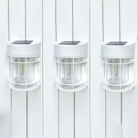 Sl08 Doeslag Solar Fence Lights 8 Pack Deck Light Powered White