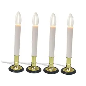 Lr-i-c-1-0.6-b1a Dongguan Lianrun Lighting Co. Ltd 4pack Christmas Window Candles Plug In Electric 9 Inch Light Sensor