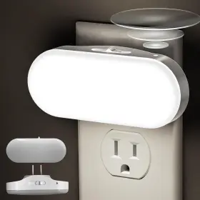 Nl007-cool-2p  Doresshop Led Night Light Plug Into Wall 2 Pack With Dusk To Dawn Sensor 1w