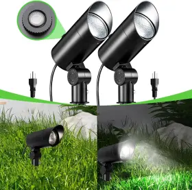 Eaglod 726084943636 30w Spot Lights Outdoor 120v Dusk To Dawn 5000k Cool White Led Spotlight