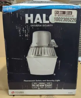 Al6501fl Eaton 080083584963 Halo 65w Fluor Dusk To Dawn Fluorescent Security Light