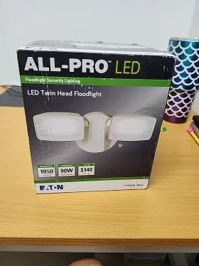 Ft1850lw Eaton 74228 All-pro Led Twin Head Floodlight White Fs