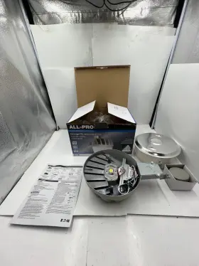 Al3150lpcgy Eaton All-pro Led Area Wall Light Halo Dusk To Dawn Modern
