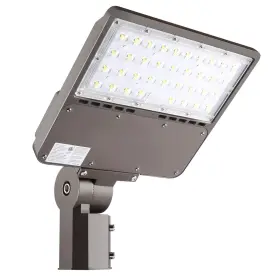 100w Eccfutll 738944819739 Outdoor Led Parking Lot Light With Adjustable Slip Fitter Mount 5000k L
