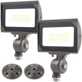 B0bgkhptv3 Eccfutll 30w Led Flood Light Outdoor 5000k 1/2 Inch Knuckle And Wall Mount Ul Ip65