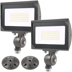 Fl50w2 Eccfutll 50w Outdoor Led Flood Light With 1/2 Inch Knuckle Mount Plate Included 5000k D