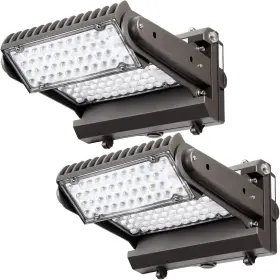 Rwp100w2p Eccfutll Dusk To Dawn100w Rotatable Led Wall Pack Light 5000k 14000lm 400-600w Hps/hid