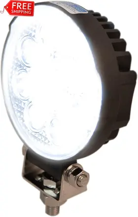 E92005 Ecco Led Work Light 5 Inch Round White Flood Beam 27w 1000lm 12v 24v For Commerc