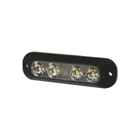 Eccoed3704a Ecco Amber Led Surface Mount Warning Light Synchronizable Waterproof With Flash Pa
