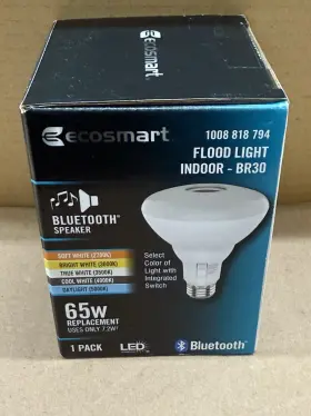 Btbr305cctcaecp Eco-smart Ecosmart -led Flood Light With Bluetooth Indoor Br30 -65wreplacemnt 650 Lumens