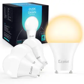 Gu24 Ecoiot 704771396569 Dusk To Dawn Outdoor Light Bulbs Sensor A19 Led Photocell Se