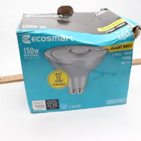 A20pr38150wes32 Ecosmart 2-pk Dimmable Flood Led Light Bulb 150w Par38 Bright White 1006250244